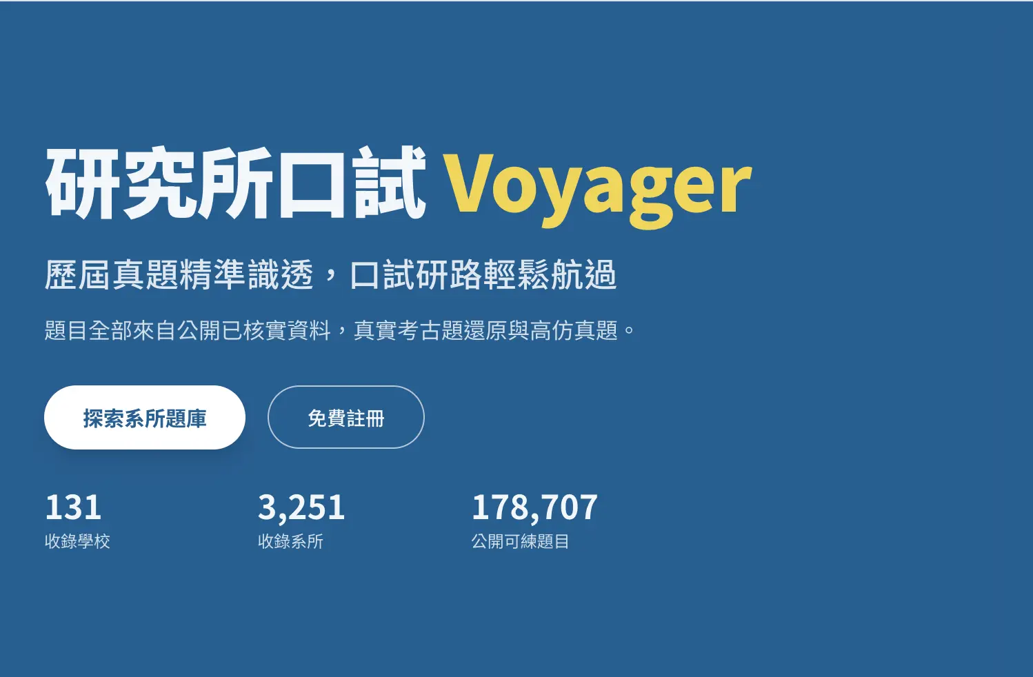 Voyager 口試平台:題庫、模擬口試、ai 回饋一次搞定_題庫